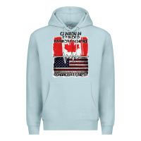 Blue Mist American By Birth Canadian By Blood Patriot By Choice Premium Hoodie - Bettercallsaul