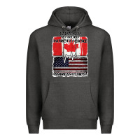 Charcoal Heather American By Birth Canadian By Blood Patriot By Choice Premium Hoodie - Bettercallsaul