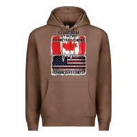 Chestnut American By Birth Canadian By Blood Patriot By Choice Premium Hoodie - Bettercallsaul
