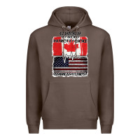 Coffee American By Birth Canadian By Blood Patriot By Choice Premium Hoodie - Bettercallsaul