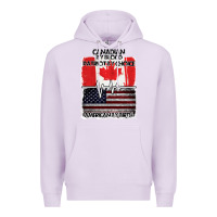 Lilac American By Birth Canadian By Blood Patriot By Choice Premium Hoodie - Bettercallsaul