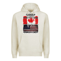 Oatmeal Heather American By Birth Canadian By Blood Patriot By Choice Premium Hoodie - Bettercallsaul