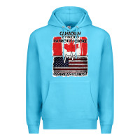 Ocean Blue American By Birth Canadian By Blood Patriot By Choice Premium Hoodie - Bettercallsaul