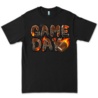 Black game day football leopard Premium Tee - Zillion Design Studio