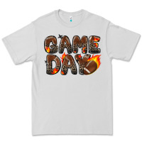 Dove Grey game day football leopard Premium Tee - Zillion Design Studio