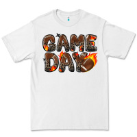 White game day football leopard Premium Tee - Zillion Design Studio