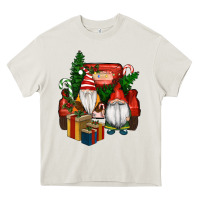 Cream Christmas Truck And Gnome Heavy Core Tee - RanaPortraitStore