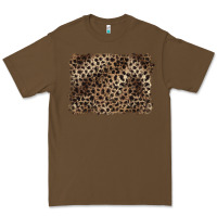 Cacao handdrawn leopard pattern brown Premium Tee - BarkalooDesign