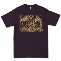 Plum handdrawn leopard pattern brown Premium Tee - BarkalooDesign