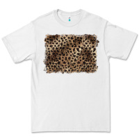 White handdrawn leopard pattern brown Premium Tee - BarkalooDesign