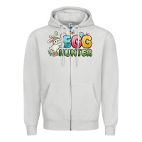 Dove Grey egg hunter Zipper Hoodie - MaliasSmallBusiness