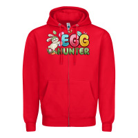 Red egg hunter Zipper Hoodie - MaliasSmallBusiness