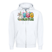 White egg hunter Zipper Hoodie - MaliasSmallBusiness