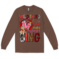 Chestnut wild thing you make my heart sing Long Sleeve Tee - NancyCooperArtShop
