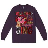 Plum wild thing you make my heart sing Long Sleeve Tee - NancyCooperArtShop
