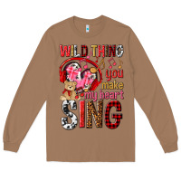 Toasted Coconut wild thing you make my heart sing Long Sleeve Tee - NancyCooperArtShop