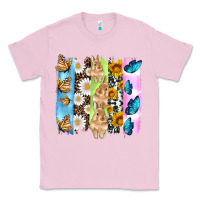 Bubblegum Pink easter bunny butterfly daisy and sunflower with cowhide and  leopard b Classic Tee - Artiststas