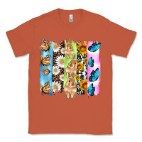 Copper easter bunny butterfly daisy and sunflower with cowhide and  leopard b Classic Tee - Artiststas