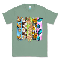 Sage easter bunny butterfly daisy and sunflower with cowhide and  leopard b Classic Tee - Artiststas