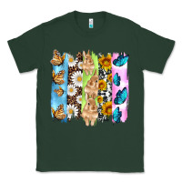 Sports Green easter bunny butterfly daisy and sunflower with cowhide and  leopard b Classic Tee - Artiststas