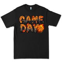 Black game day basketball leopard Premium Tee - Zillion Design Studio