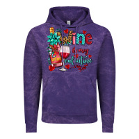 Cloud Purple wine is my valentine olivia Vintage Hoodie - OliviaCreatesArt