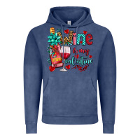 Vintage Denim wine is my valentine olivia Vintage Hoodie - OliviaCreatesArt