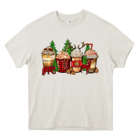 Cream lumberjack coffee cups Heavy Core Tee - Zillion Design Studio