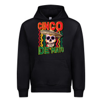 Black cinco de mayo with skull Urban Hoodie - CowGirlArtShop