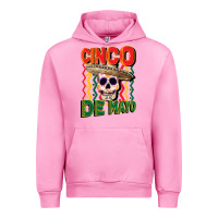 Fuchsia Pink cinco de mayo with skull Urban Hoodie - CowGirlArtShop