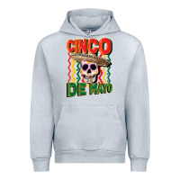 Heather Grey cinco de mayo with skull Urban Hoodie - CowGirlArtShop
