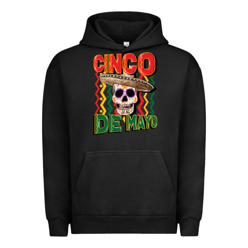 Cinco De Mayo With Skull Urban Hoodie by CowGirlArtShop | Teevron