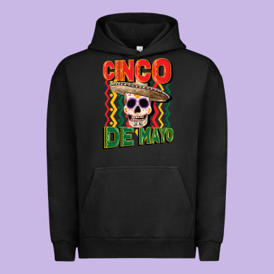 Cinco De Mayo With Skull Urban Hoodie Designed By Cowgirlartshop