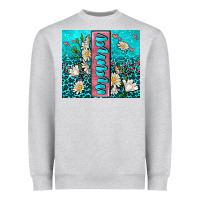 Heather Grey turquoise leopard mama Heavyweight Sweatshirt - AdoDesignShop