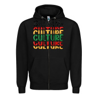 Black do it for the culture Zipper Hoodie - MaliasSmallBusiness
