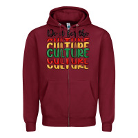 Burgundy do it for the culture Zipper Hoodie - MaliasSmallBusiness