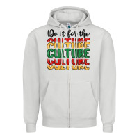 Dove Grey do it for the culture Zipper Hoodie - MaliasSmallBusiness