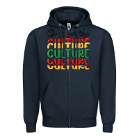 Navy do it for the culture Zipper Hoodie - MaliasSmallBusiness