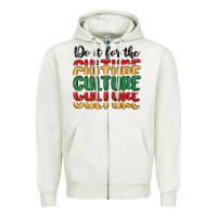 Oatmeal Heather do it for the culture Zipper Hoodie - MaliasSmallBusiness