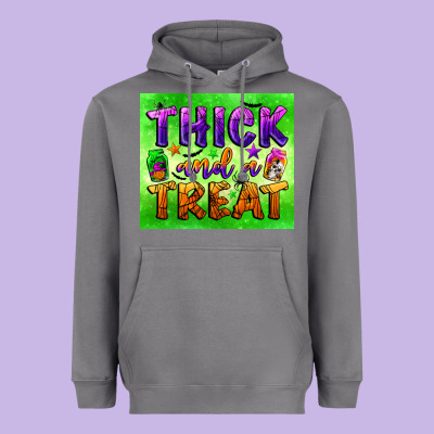 Thick And A Treat Heavyweight Hoodie Designed By Bundleandbundleshop