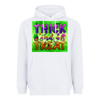 White thick and a treat Heavyweight Hoodie - BundleAndBundleShop