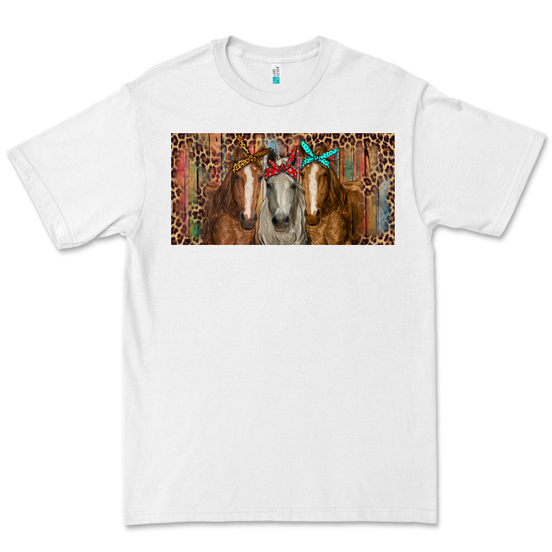 Horses With Serape And Leopard Premium Tee by RanaPortraitStore | Teevron