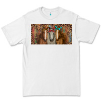 White Horses with serape and leopard Premium Tee - RanaPortraitStore