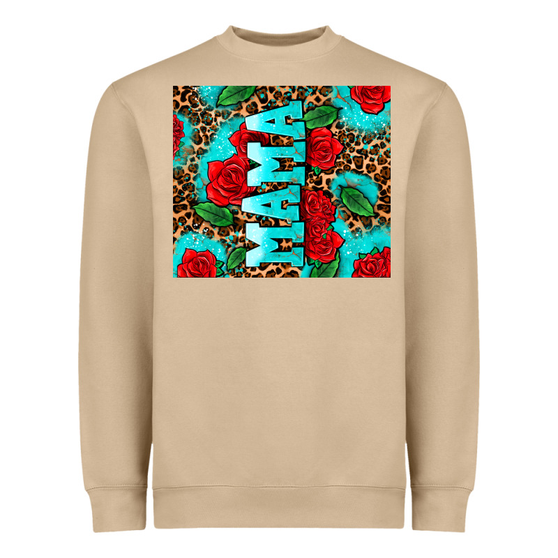 Rose Leopard Mama Heavyweight Sweatshirt by AdoDesignShop | Teevron