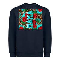 Navy rose leopard mama Heavyweight Sweatshirt - AdoDesignShop