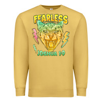 Antique Gold fearless joshua 1 9 cheetah Premium Sweatshirt - LillyAllenDesigns