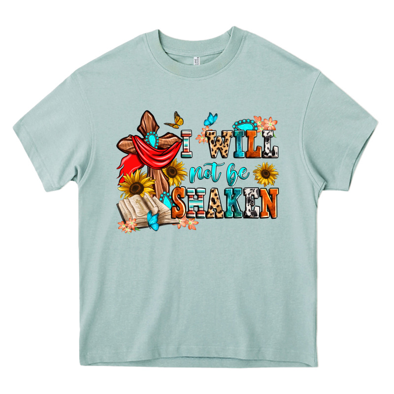 I Will Not Be Shaken Heavy Core Tee by Zillion Design Studio | Teevron