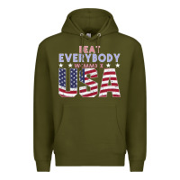 Army Green Usa Beat Everybody Premium Hoodie - Bettercallsaul