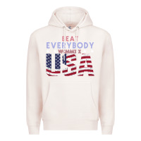 Pale Pink Usa Beat Everybody Premium Hoodie - Bettercallsaul