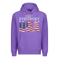Purple Usa Beat Everybody Premium Hoodie - Bettercallsaul